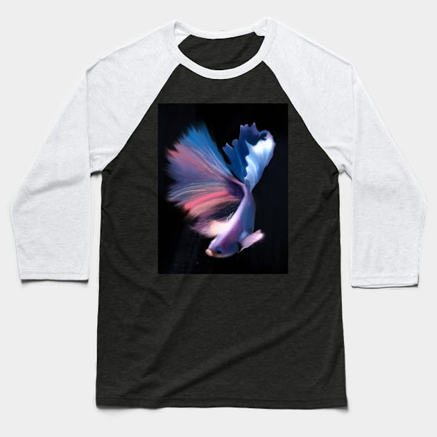 Beta Fish Baseball T-Shirt by dddusik random art